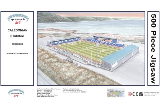 Caledonian Stadium Fine Art Jigsaw Puzzle - Inverness Caledonian Thistle 